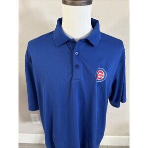 Antigua Chicago Cubs Polo Blue Shirt Men’s Size XL